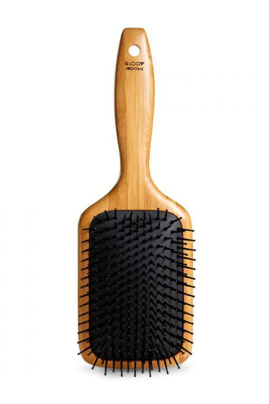 Sam Villa Signature Series Paddle Brush with wood handle.